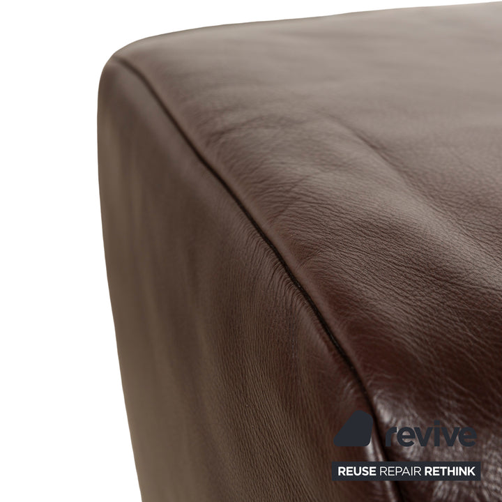 Koinor Volare Leather Stool Brown