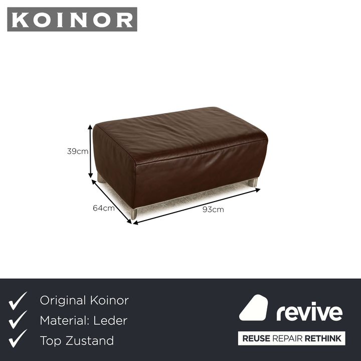 Koinor Volare Leder Hocker Braun