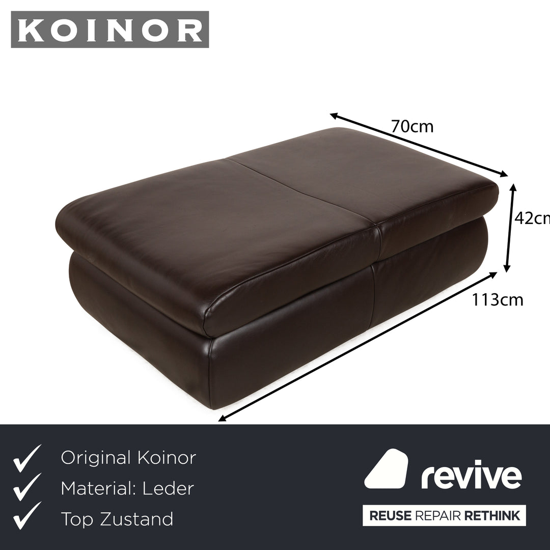 Koinor Volare Leder Hocker Braun