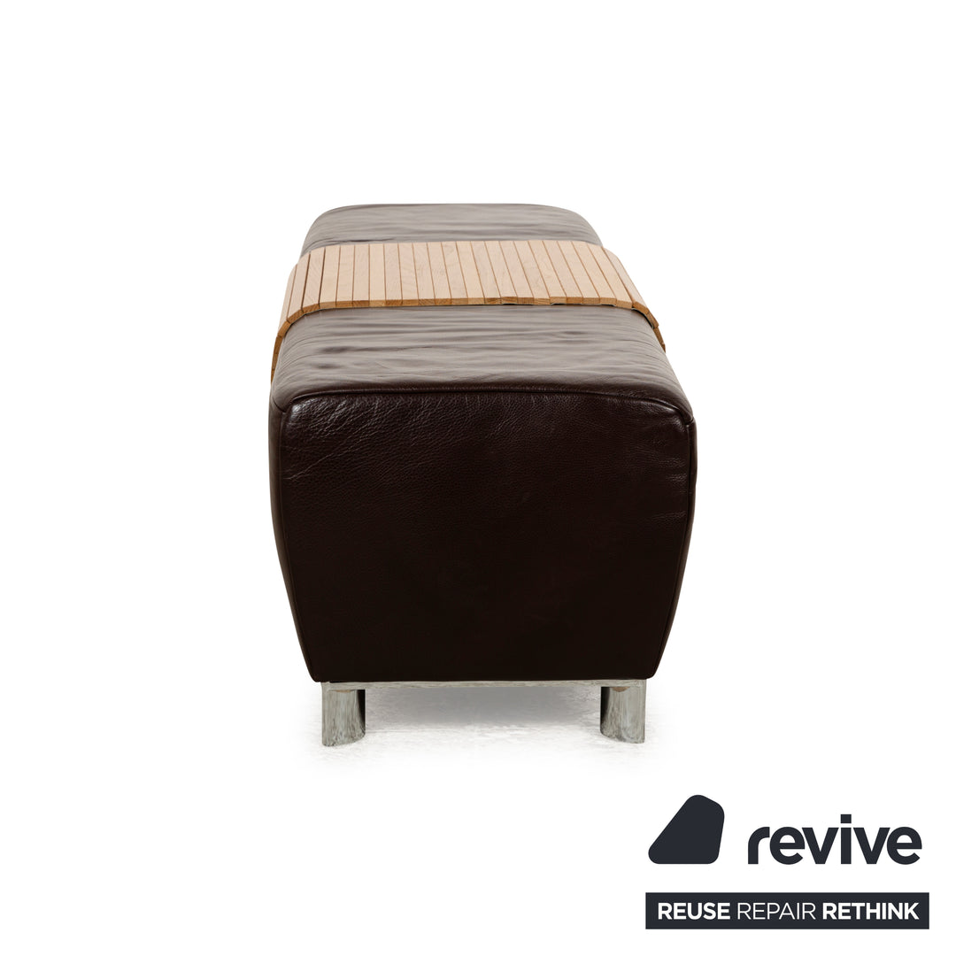 Koinor Volare Leather Stool Brown