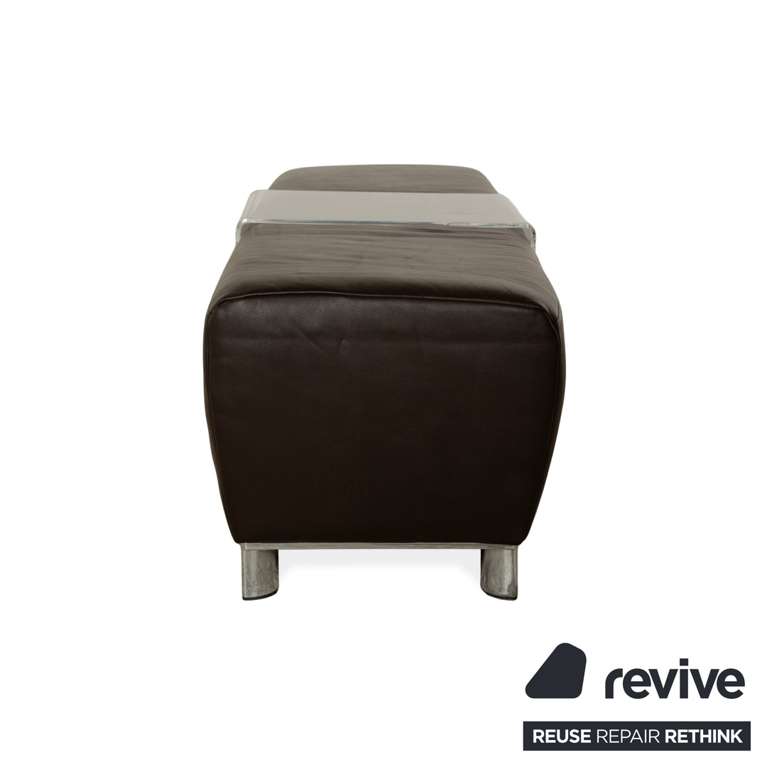 Koinor Volare Leather Stool Brown