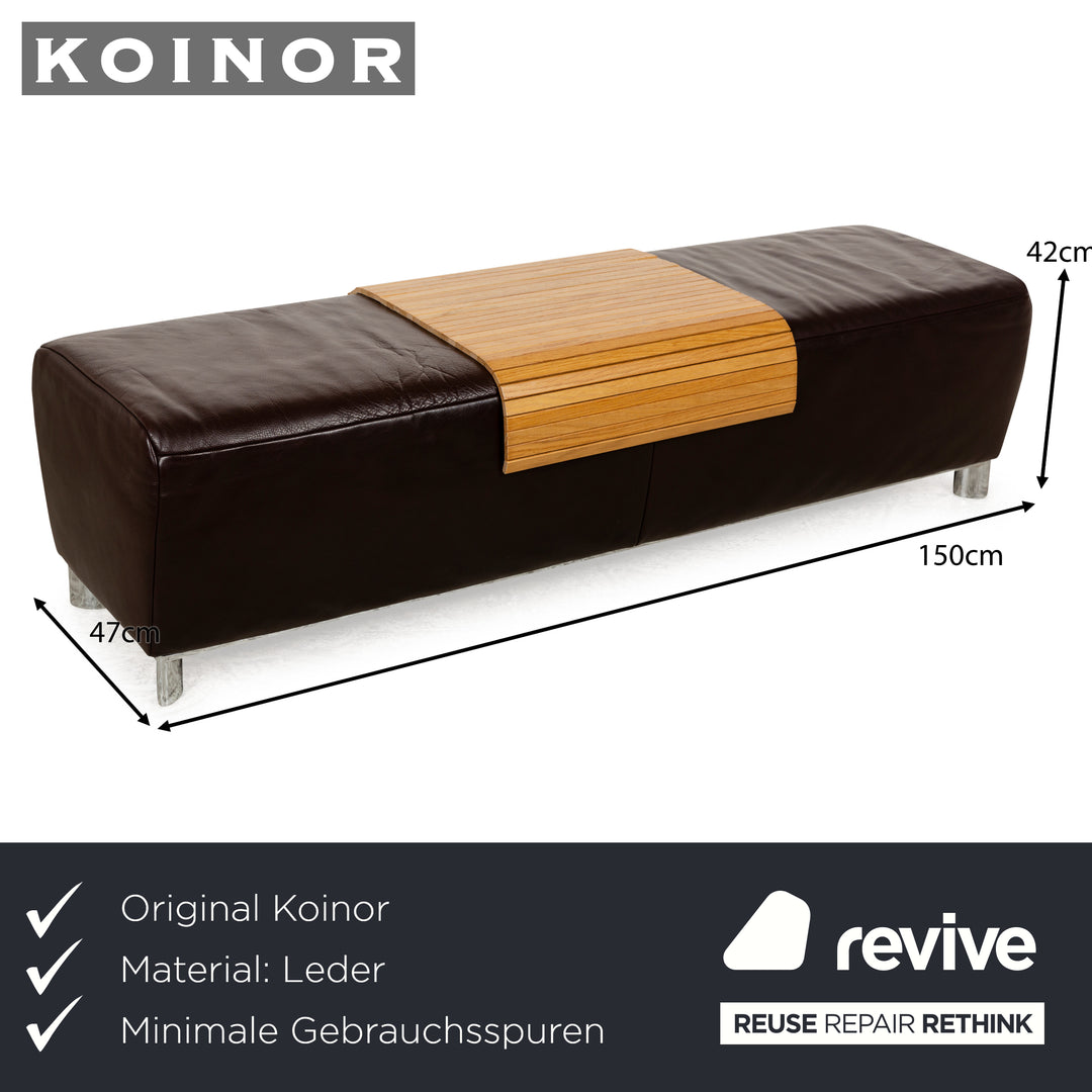 Koinor Volare Leder Hocker Braun