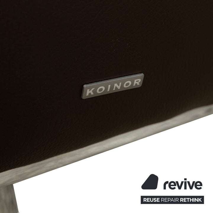 Koinor Volare Leather Stool Brown