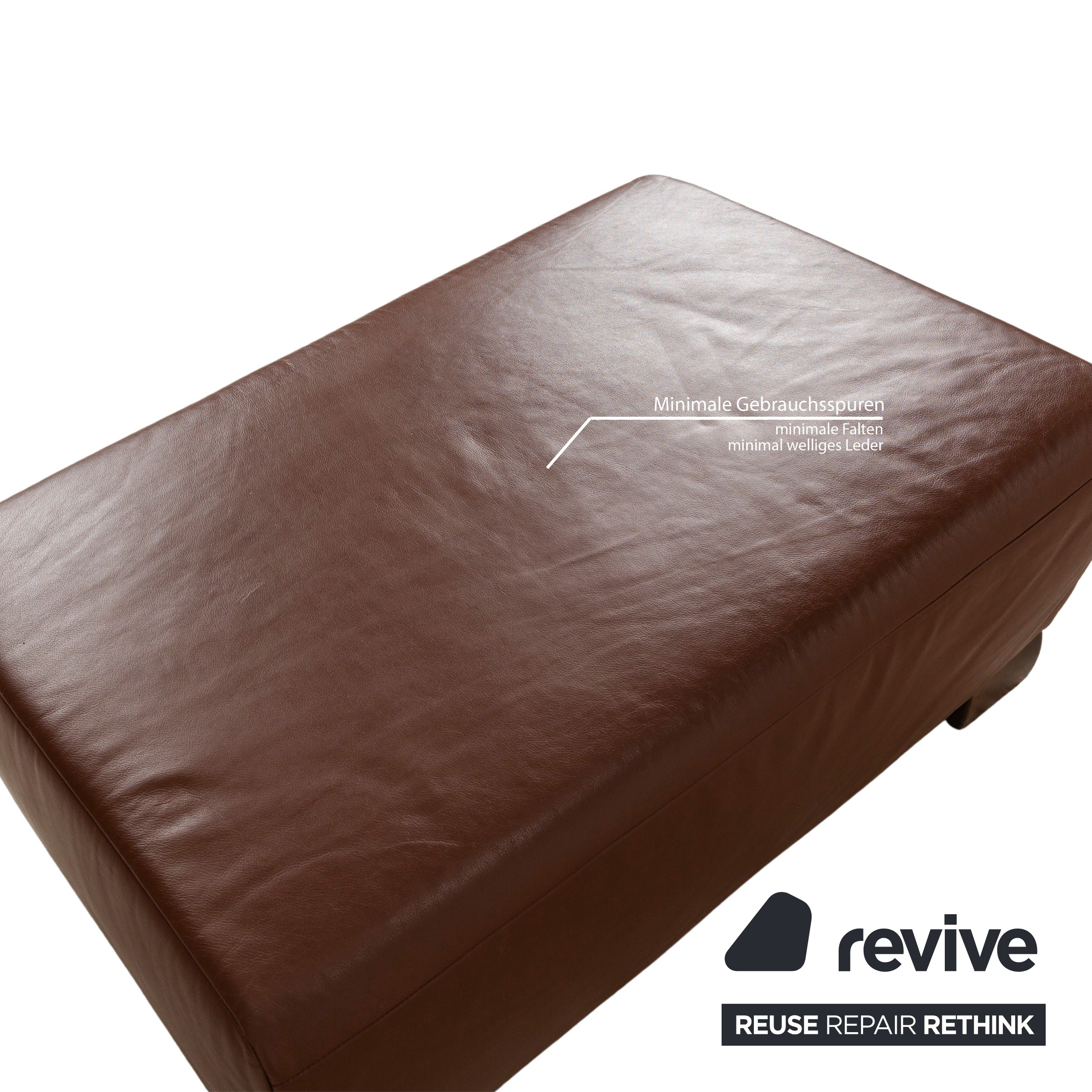 Koinor Volare Leather Stool Brown