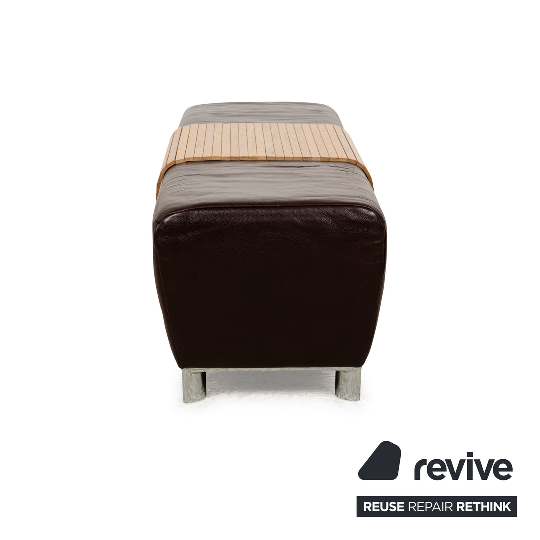 Koinor Volare Leather Stool Brown