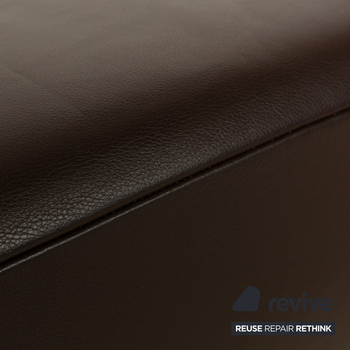 Koinor Volare Leather Stool Brown