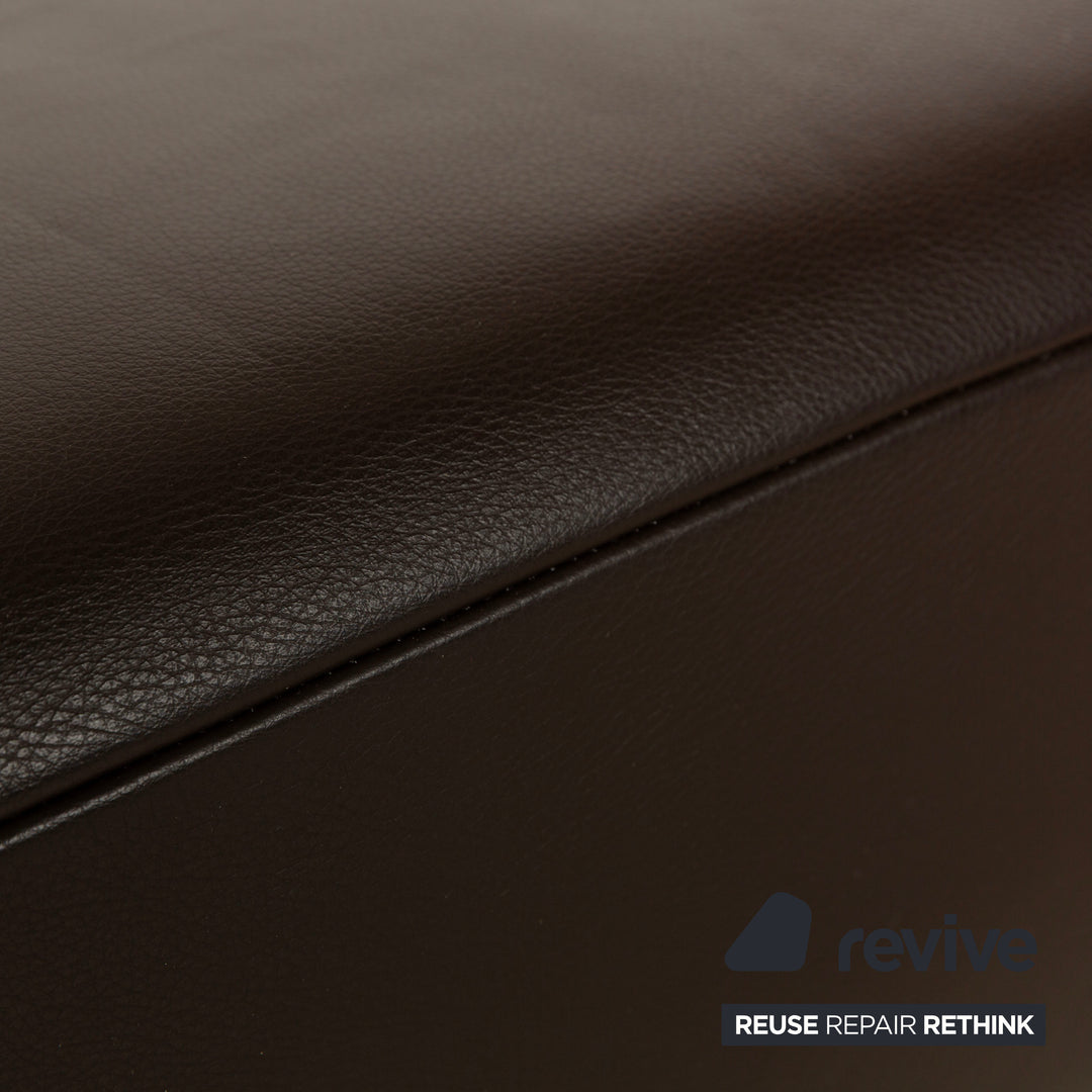 Koinor Volare Leather Stool Brown