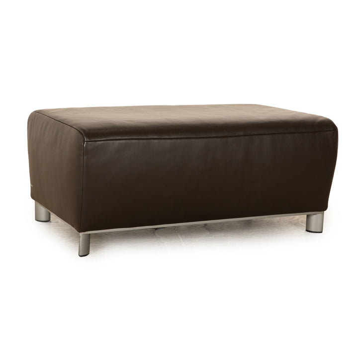 Koinor Volare Leather Stool Dark Brown