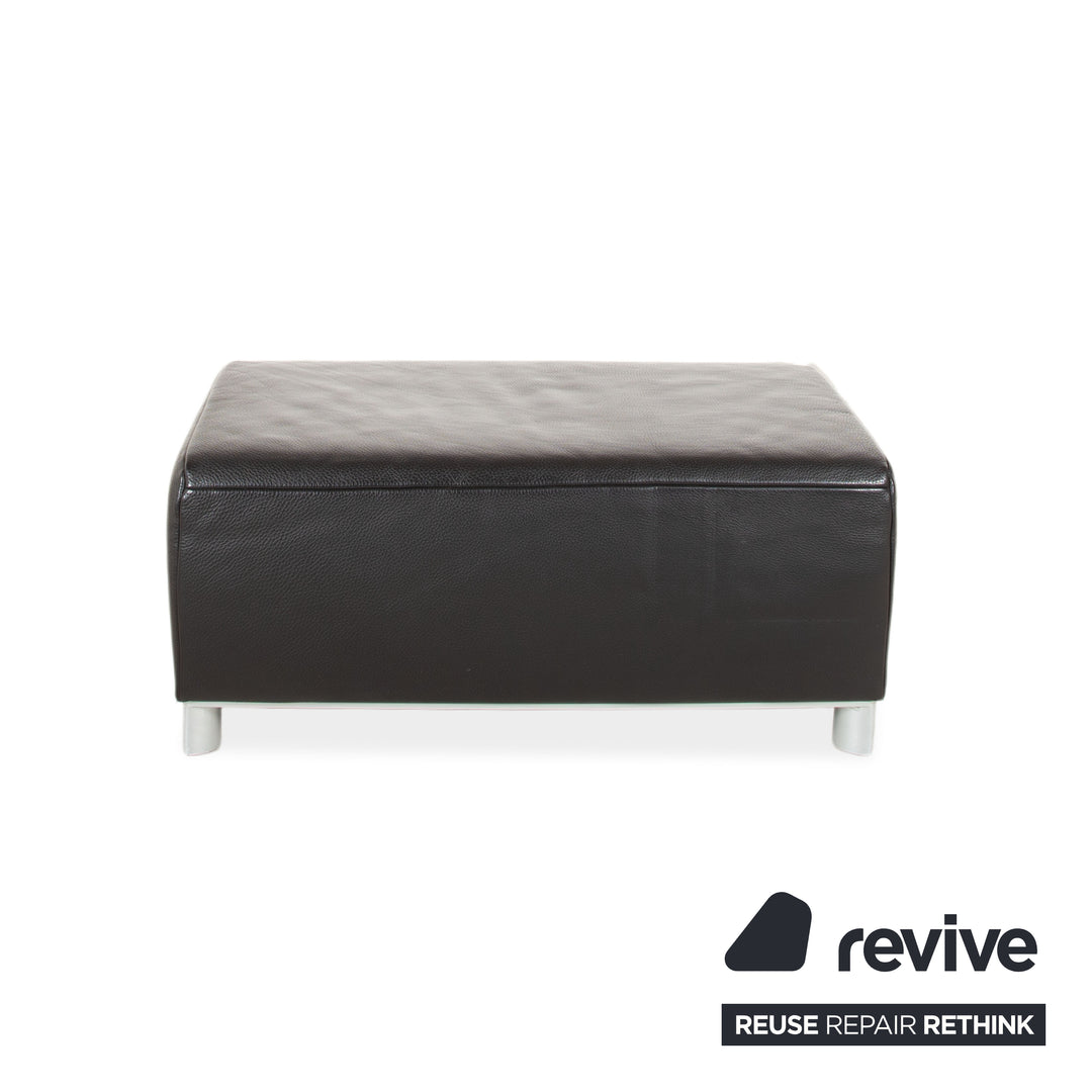 Koinor Volare Leather Stool Black