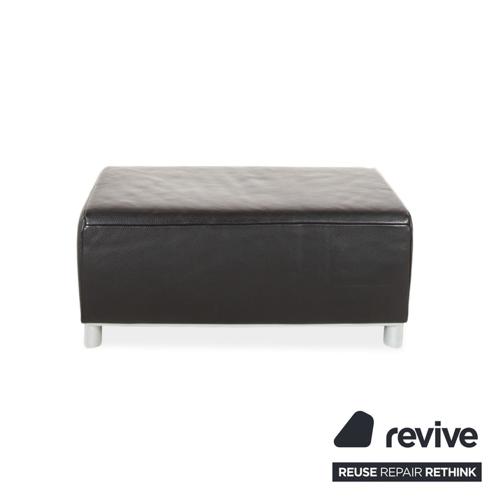 Koinor Volare Leather Stool Black