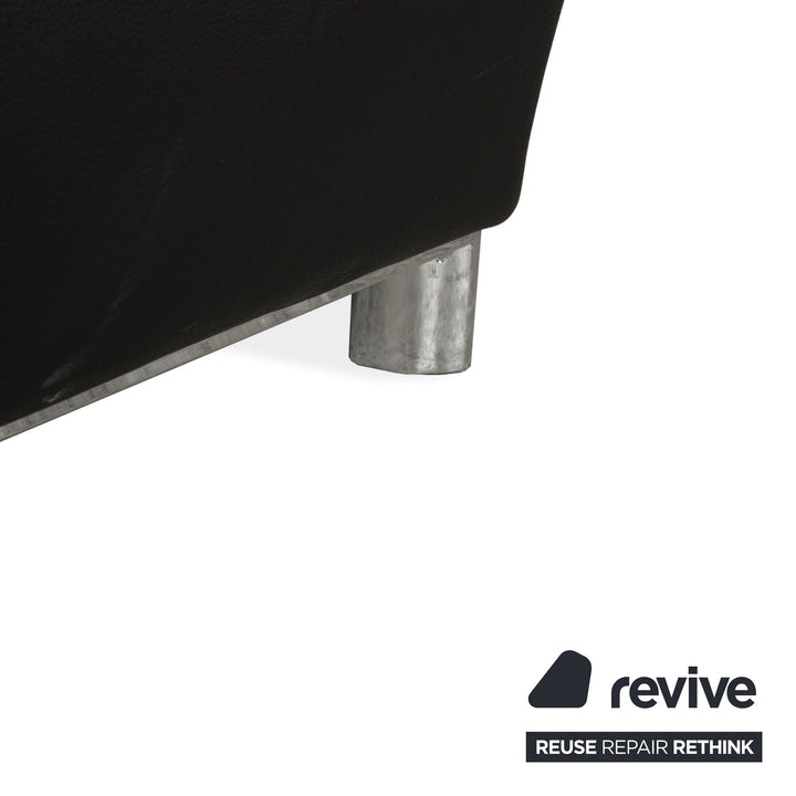 Koinor Volare Leather Stool Black