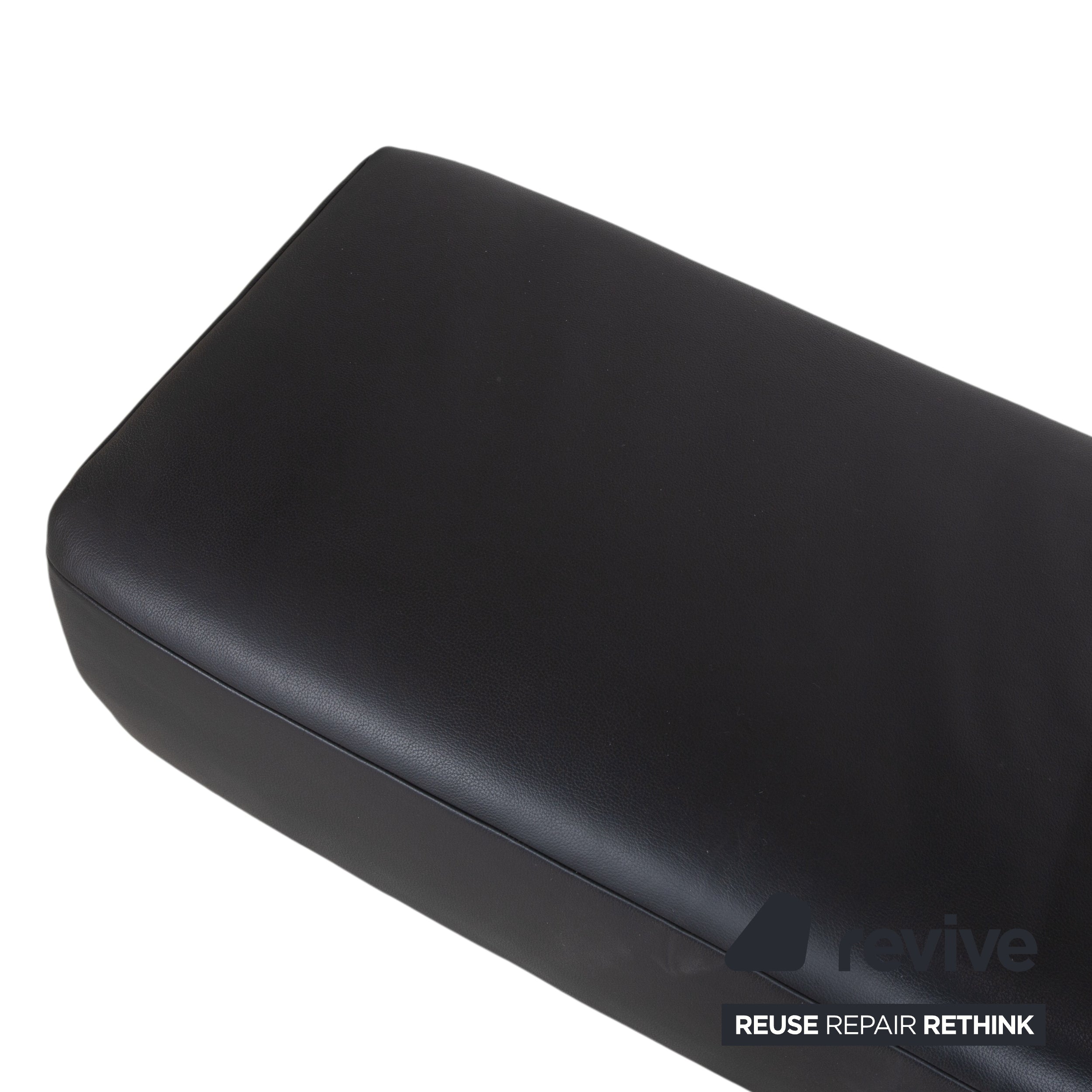Koinor Volare Elegant Leather Stool in Timeless Black