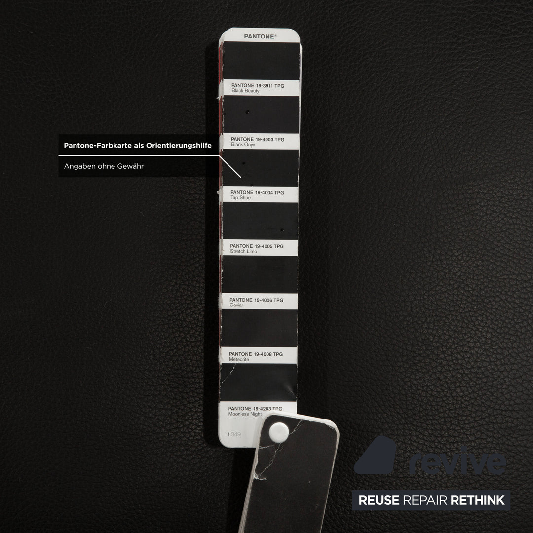 Koinor Volare Leather Stool Black