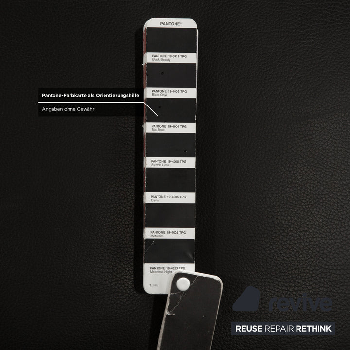 Koinor Volare Leather Stool Black