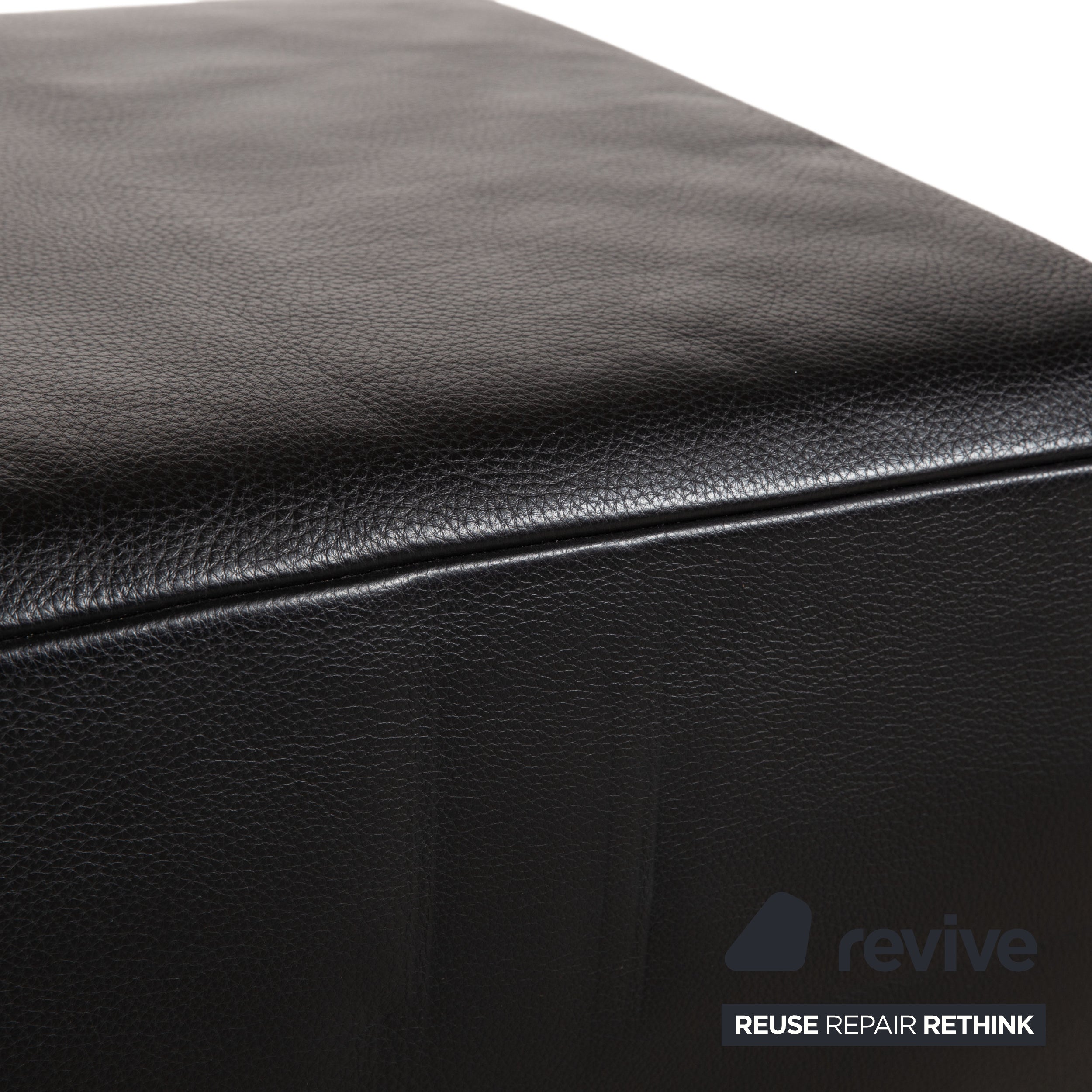 Koinor Volare Leder Hocker Schwarz