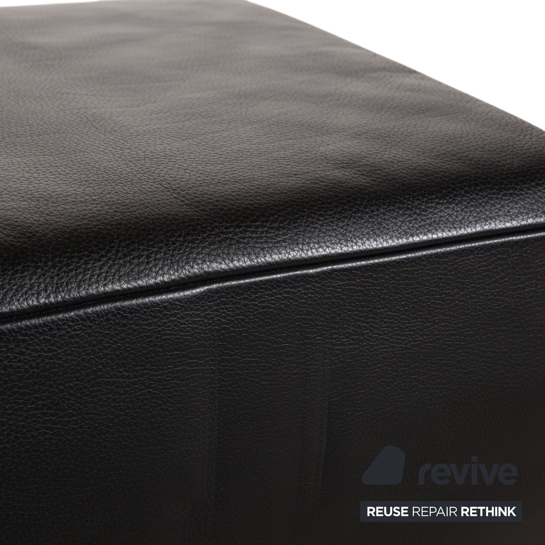 Koinor Volare Leather Stool Black
