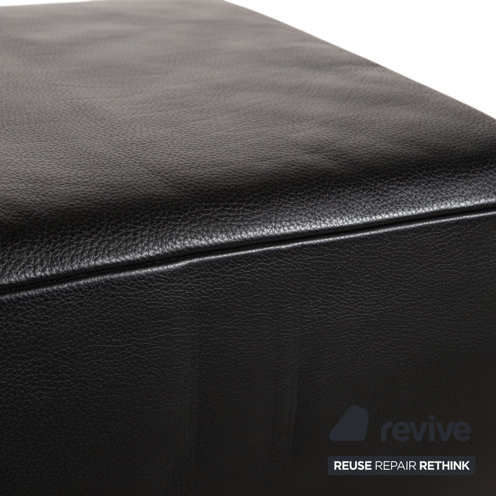 Koinor Volare Leather Stool Black