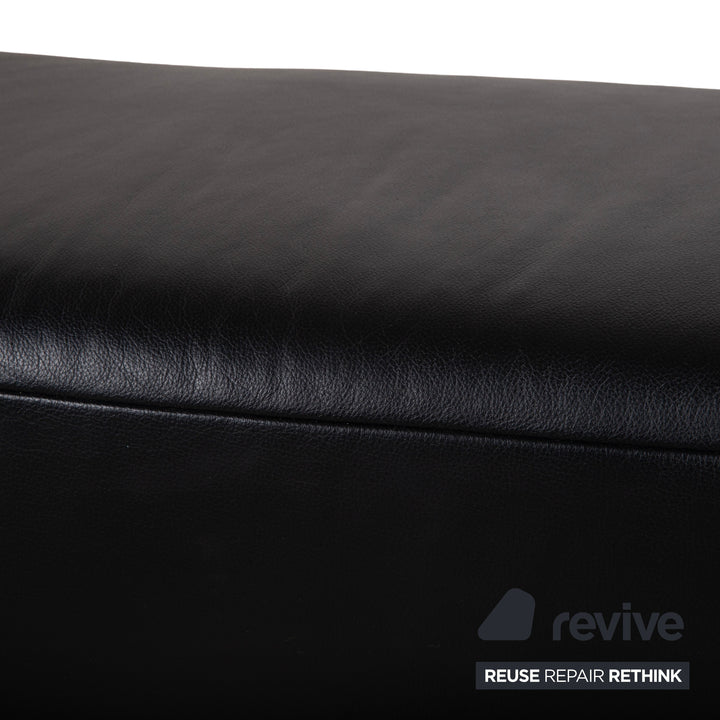 Koinor Volare Cuir Pouf Noir Canapé