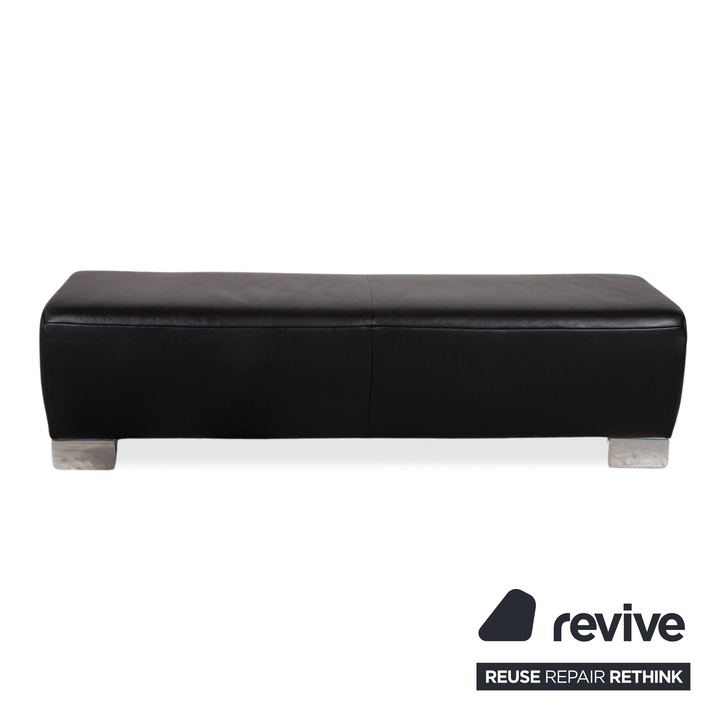 Koinor Volare Leder Hocker Schwarz Sofa Couch