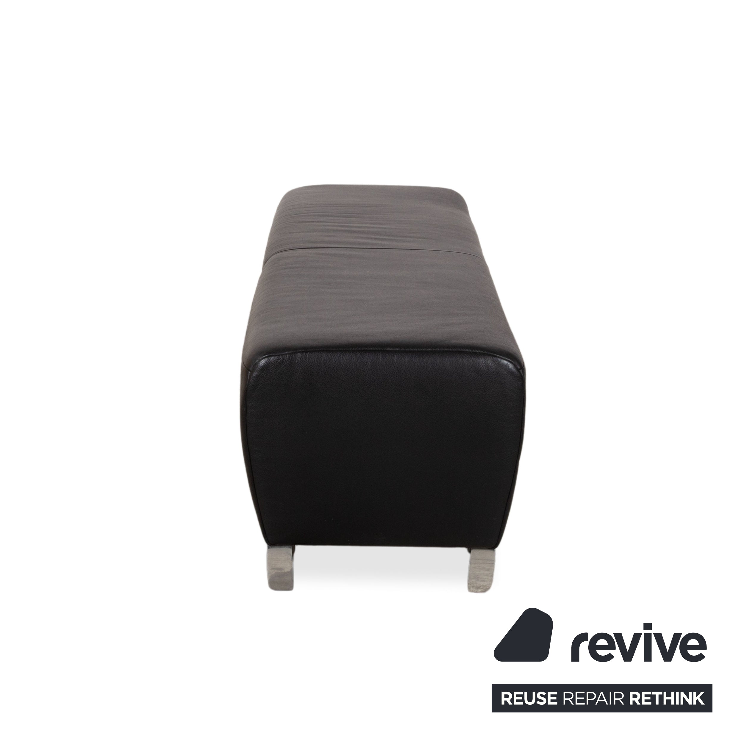 Koinor Volare Leder Hocker Schwarz Sofa Couch