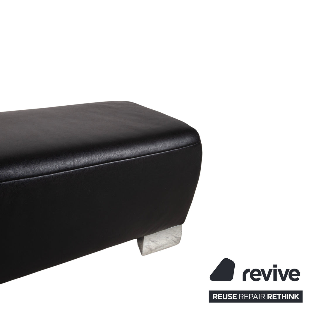 Koinor Volare læder skammel sort sofa sofa