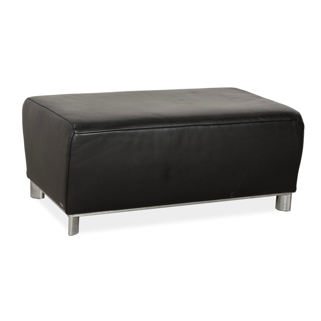 Koinor Volare Leder Hocker Schwarz
