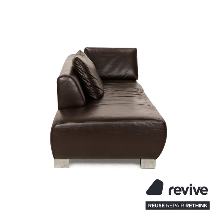 Koinor Volare Leather Lounger Brown manual function