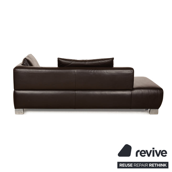 Koinor Volare Leather Lounger Brown manual function