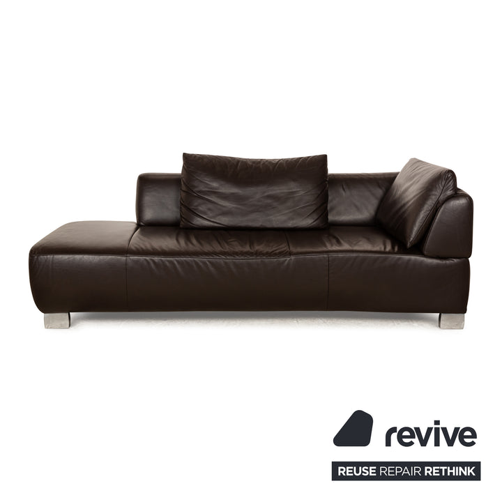 Koinor Volare Leather Lounger Brown manual function