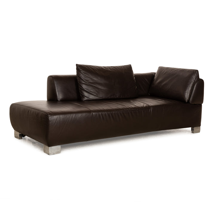 Koinor Volare Leather Lounger Brown manual function