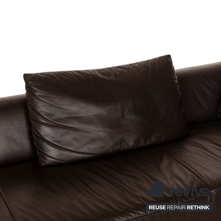 Koinor Volare Leather Lounger Brown manual function