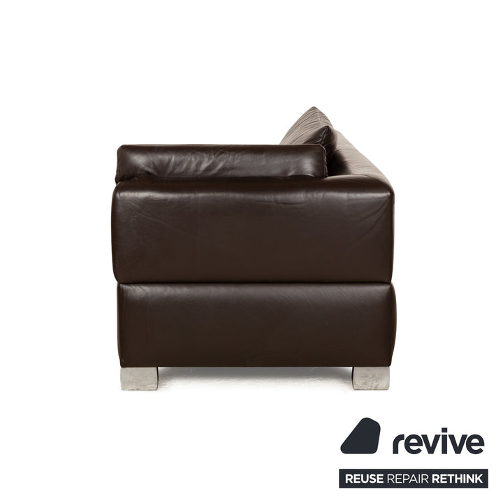 Koinor Volare Leather Lounger Brown manual function