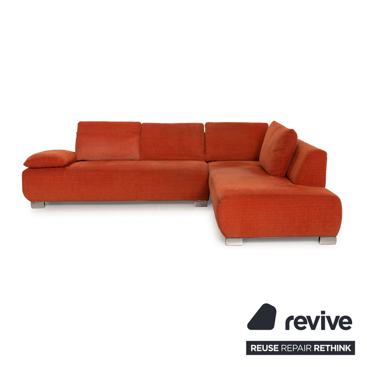 Koinor Volare fabric sofa Orange corner sofa feature