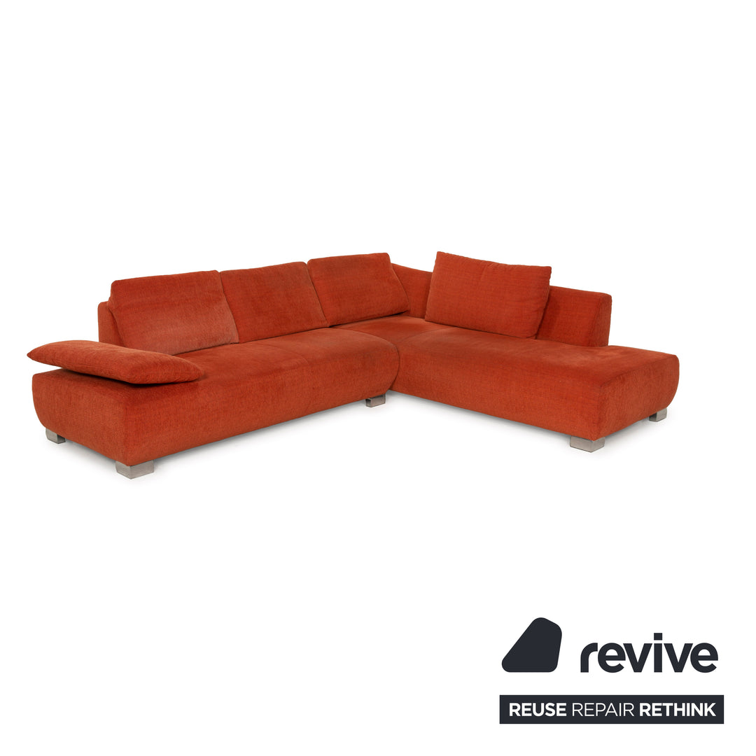 Koinor Volare fabric sofa Orange corner sofa feature