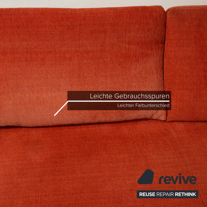 Koinor Volare Stoff Sofa Orange Ecksofa Funktion