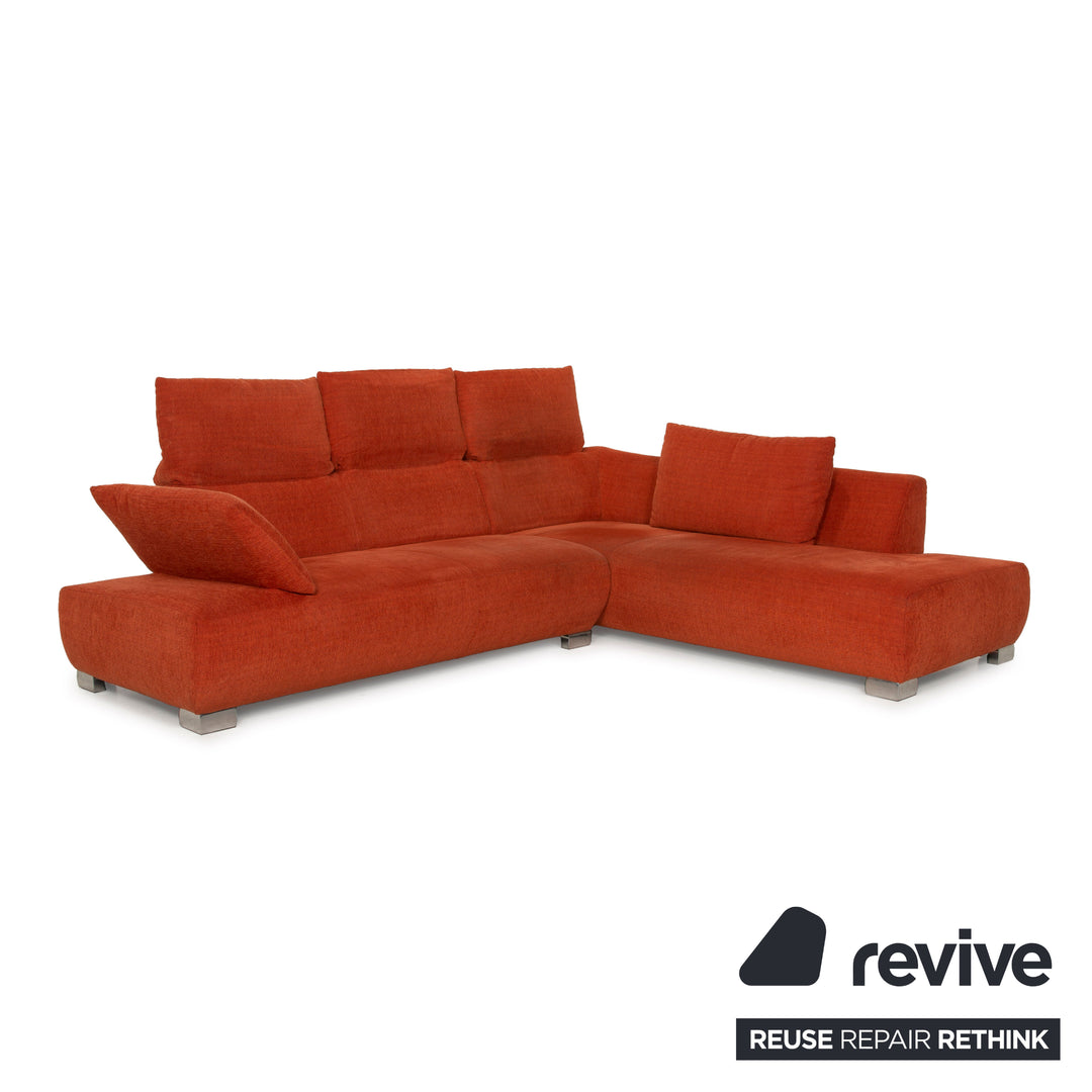 Koinor Volare fabric sofa Orange corner sofa feature