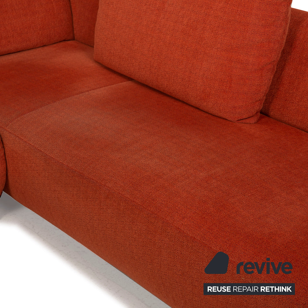 Koinor Volare Stoff Sofa Orange Ecksofa Funktion