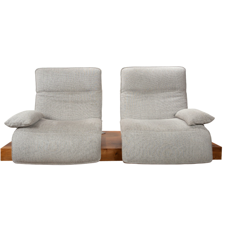 Koinor WAVE 3 Stoff Zweisitzer elektrische Funktion Grau Sofa Couch