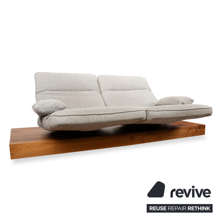 Koinor WAVE 3 Stoff Zweisitzer elektrische Funktion Grau Sofa Couch