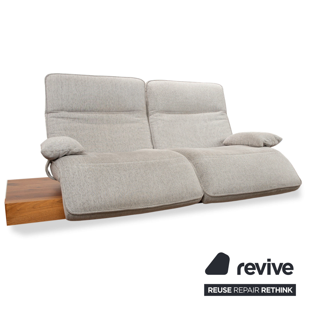 Koinor WAVE 3 Stoff Zweisitzer elektrische Funktion Grau Sofa Couch