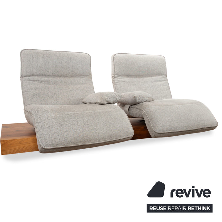 Koinor WAVE 3 Stoff Zweisitzer elektrische Funktion Grau Sofa Couch