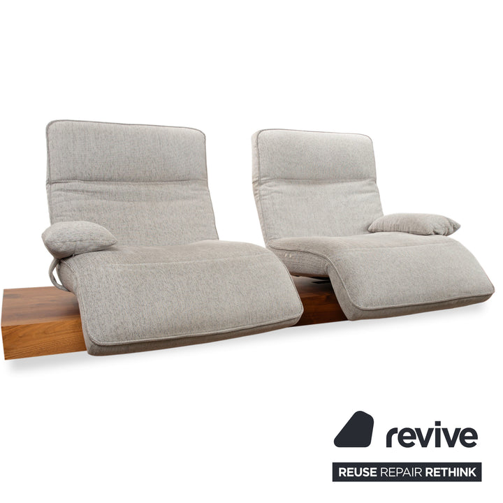 Koinor WAVE 3 Stoff Zweisitzer elektrische Funktion Grau Sofa Couch