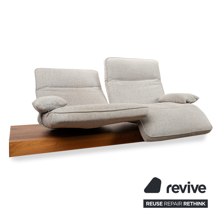Koinor WAVE 3 Stoff Zweisitzer elektrische Funktion Grau Sofa Couch