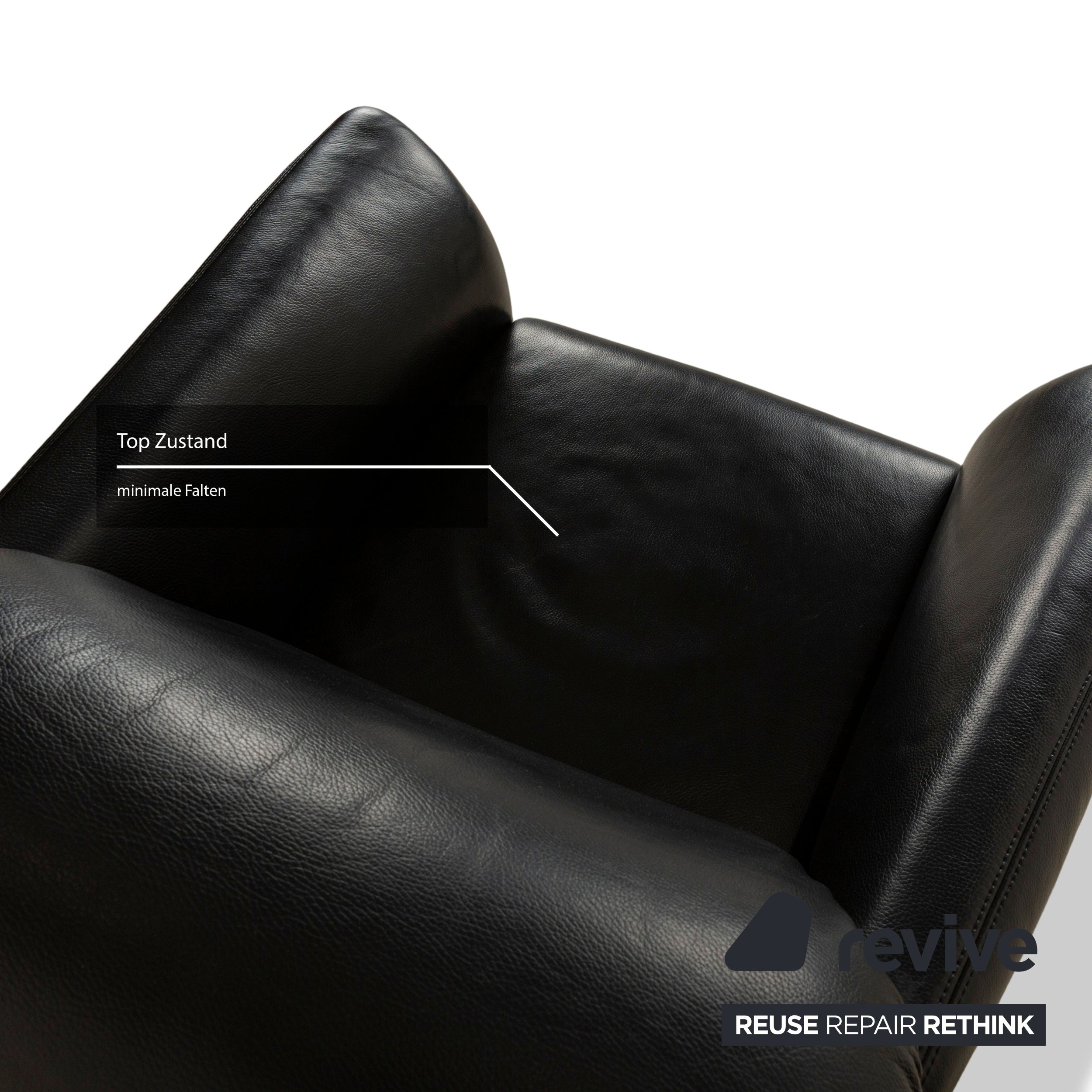 Koinor Wendy Leather Armchair Black