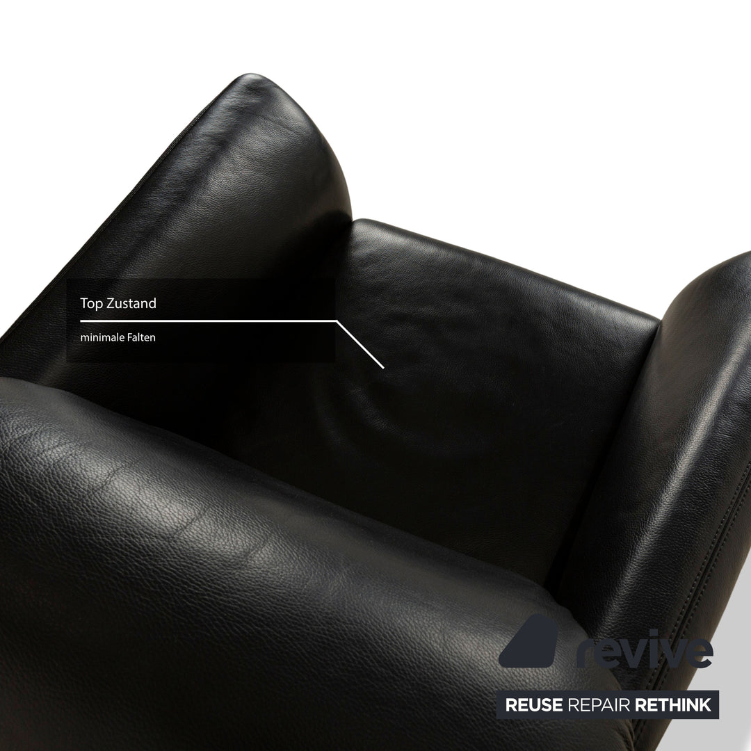 Koinor Wendy Leather Armchair Black