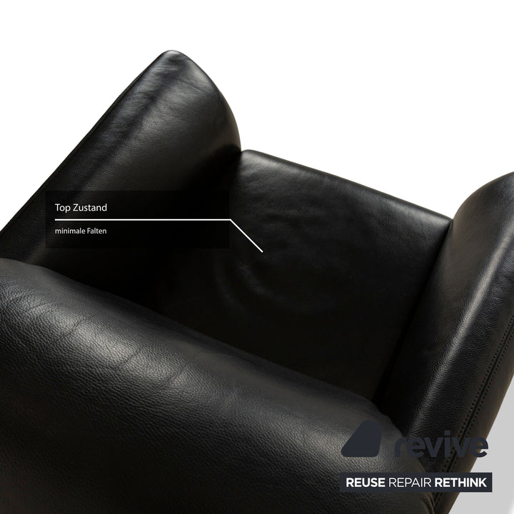 Koinor Wendy Leather Armchair Black
