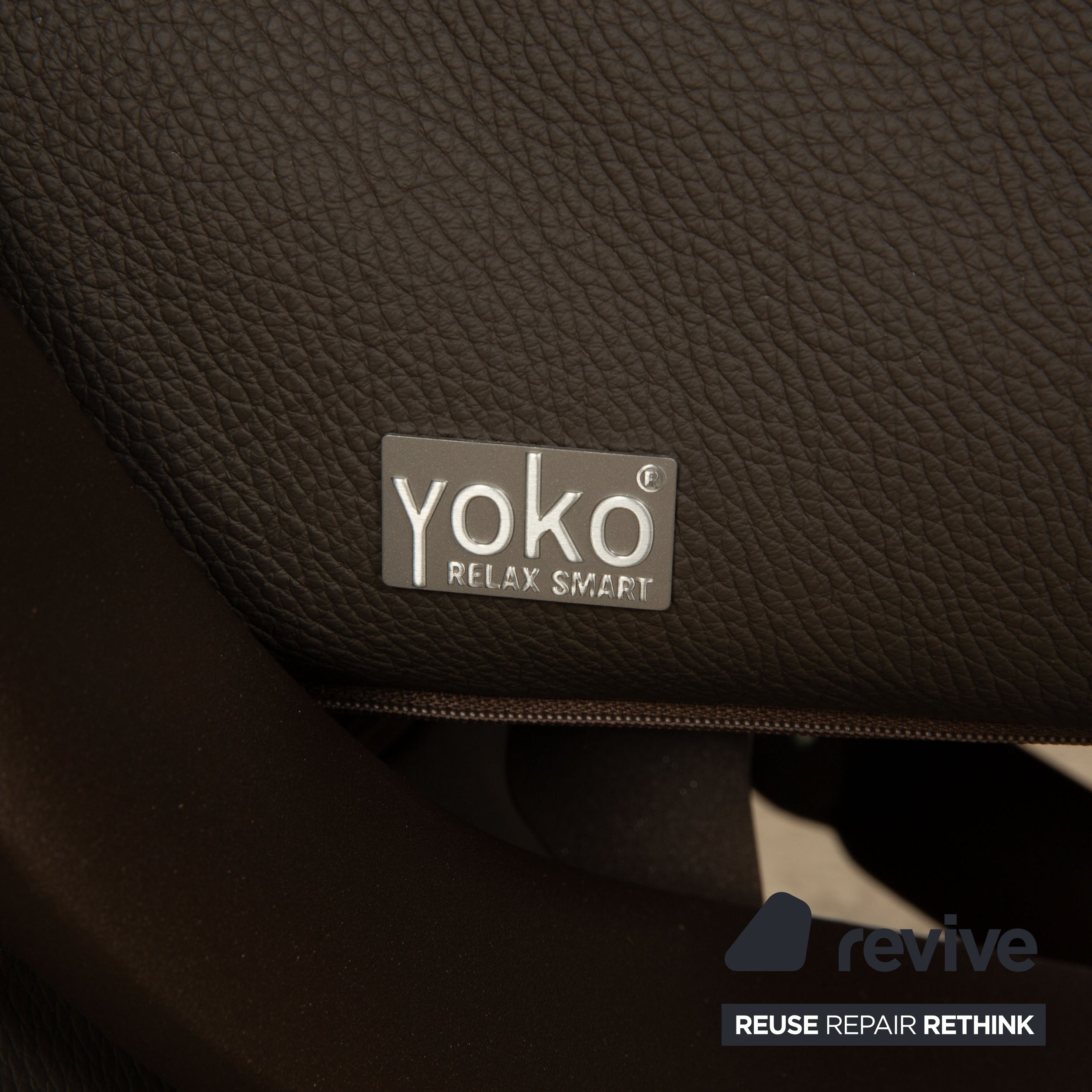 Koinor YOKO NO.5 Leder Sessel Grau elektrische Funktion Relaxsessel
