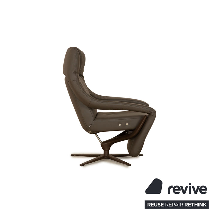 Koinor YOKO NO.5 Leather Armchair Gray Electric Function Relaxation Chair