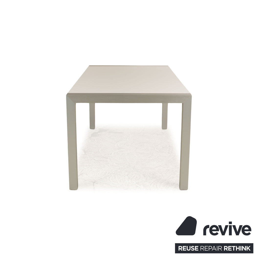 Contrast wood dining table white manual function 150-260 x 90 x 75 cm