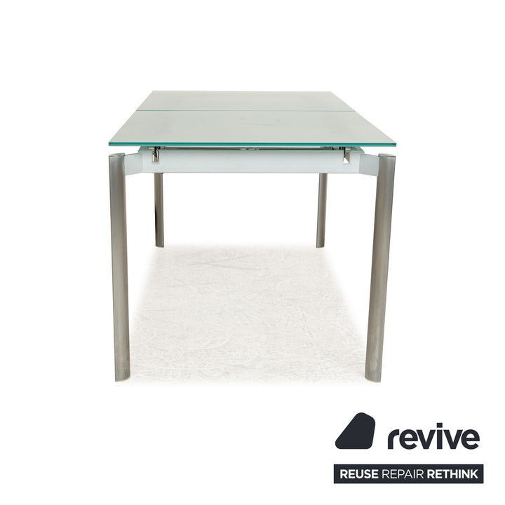 Kristalia Glass Dining Table Silver Manual Function